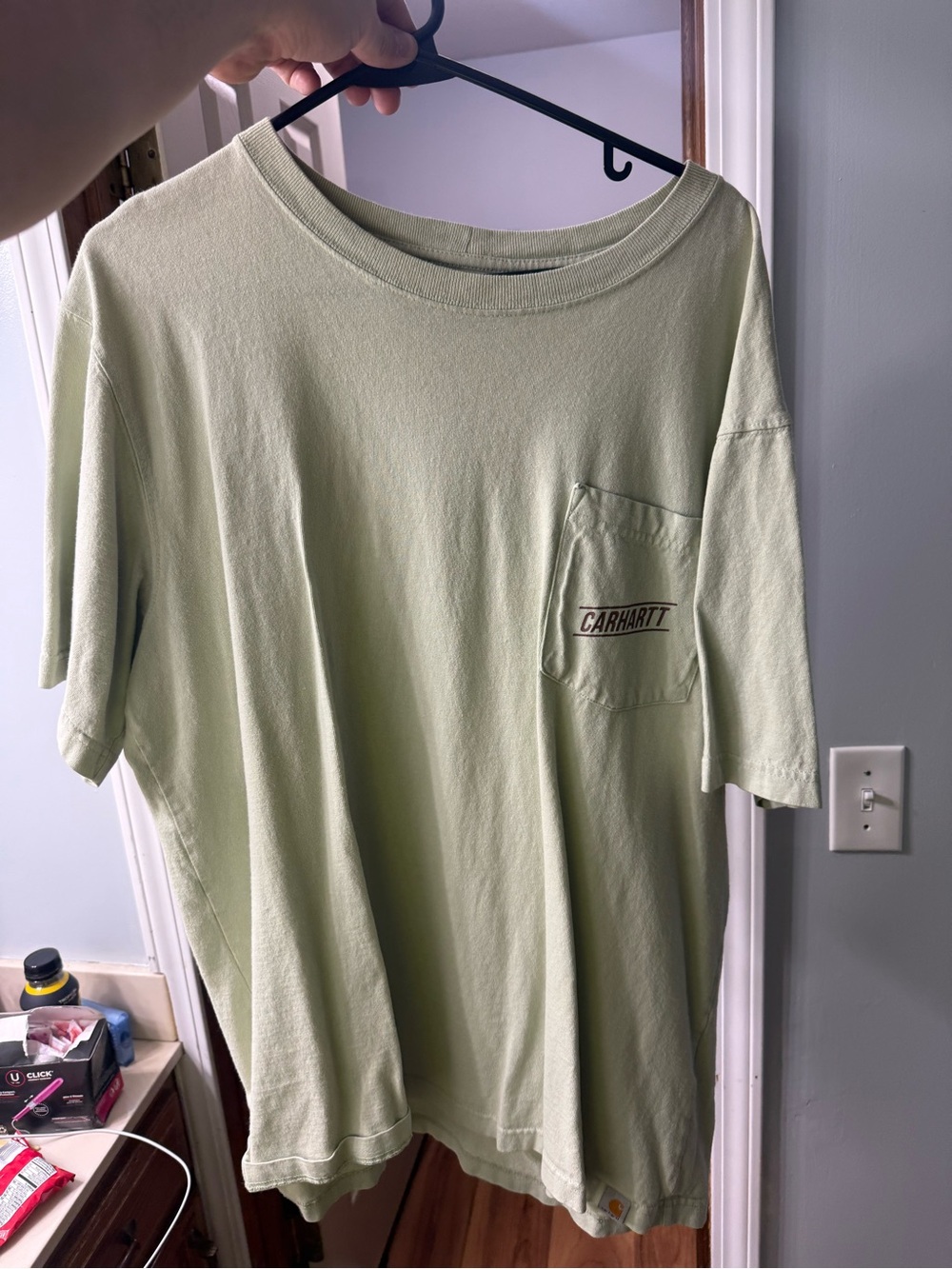 Carhartt Short-Sleeve Pocket Tee in Pale Green